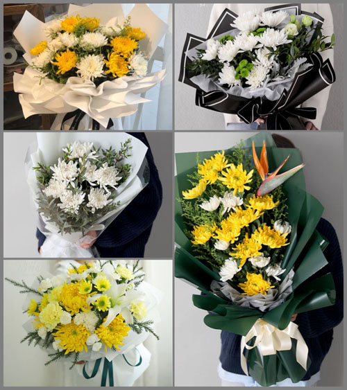 贵州贵阳清镇市王庄布依族苗族乡白事花束代送